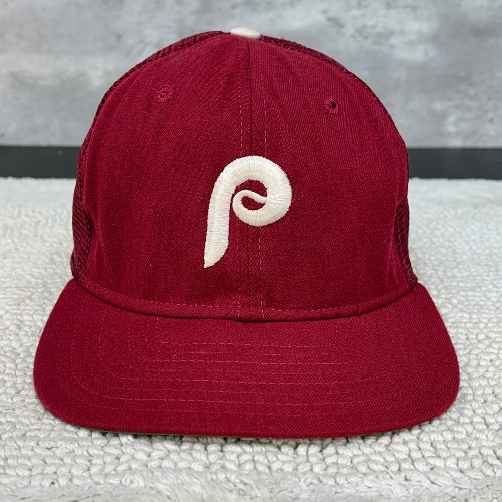 Vintage New Era Philadelphia Phillies Mesh Snapback Hat OSFA Pro Model Dad Cap